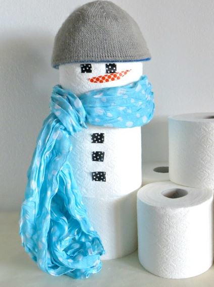 Super Cute Toilet Paper Snowman