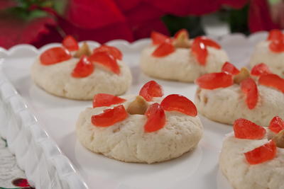 Poinsettia Cookies