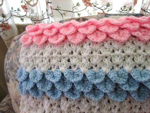 Crocodile Rock Crochet Baby Blanket | AllFreeCrochetAfghanPatterns.com