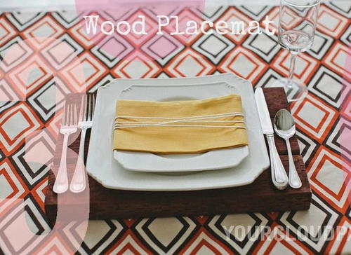 DIY Wooden Wedding Placemats