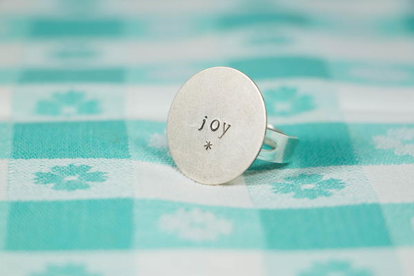 Hand-Stamped Metal Rings