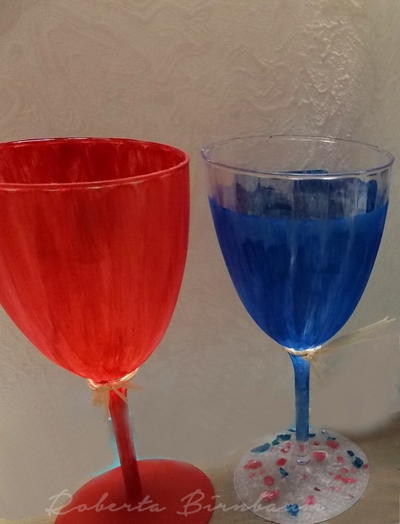 Painted 4th of July Wine Glasses