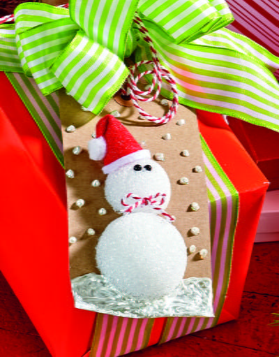 3D Snowman Gift Tag