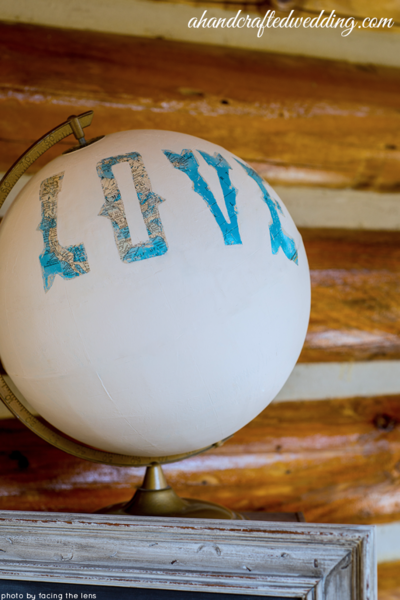 DIY Pretty Painted Globe