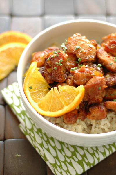 Slow Cooker Crispy Orange Chicken