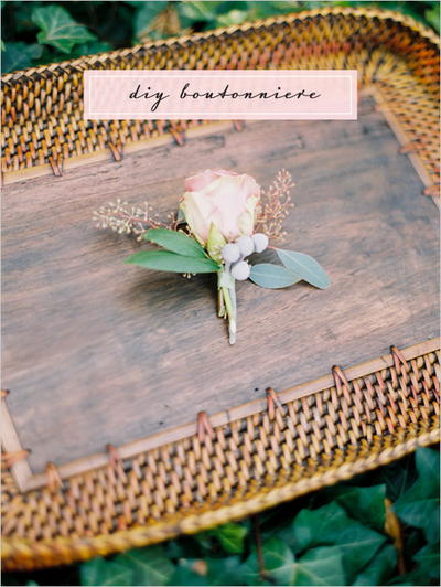 Easy DIY Boutonniere + Wedding Centerpiece Ideas