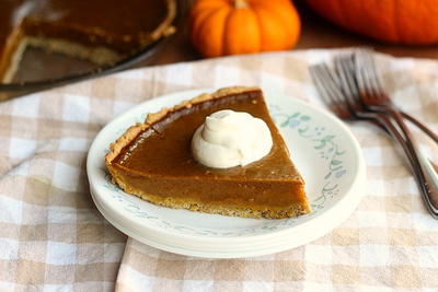 Dairy-Free Honey Pumpkin Pie