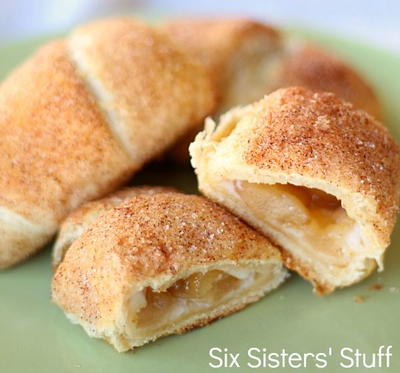 Caramel Apple Crescent Roll Bites