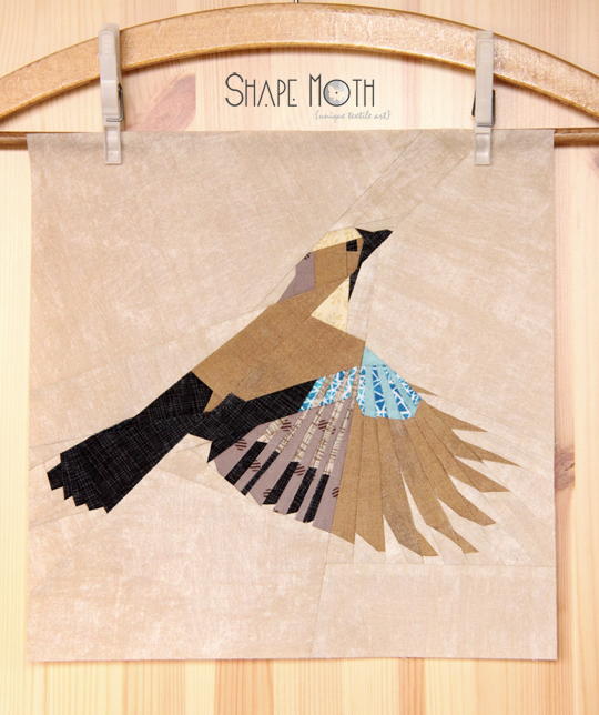 In-Flight Jay Quilt Block