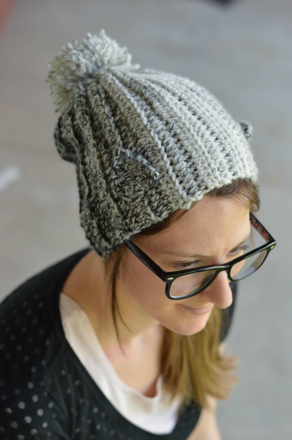 Timber Wolf Slouch Hat | AllFreeCrochet.com