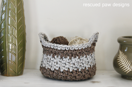 Organize in Style with an Easy Crochet Basket