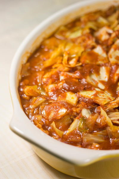 Lazy Unstuffed Cabbage Roll Casserole