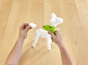 Gold Dipped Frosted Reindeer Trio Gold Dipped Frosted Reindeer Trio