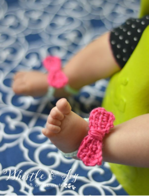 Itty Bitty Bow Sandals Pattern