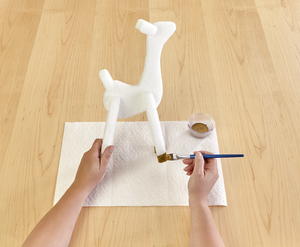 Gold Dipped Frosted Reindeer Trio Gold Dipped Frosted Reindeer Trio