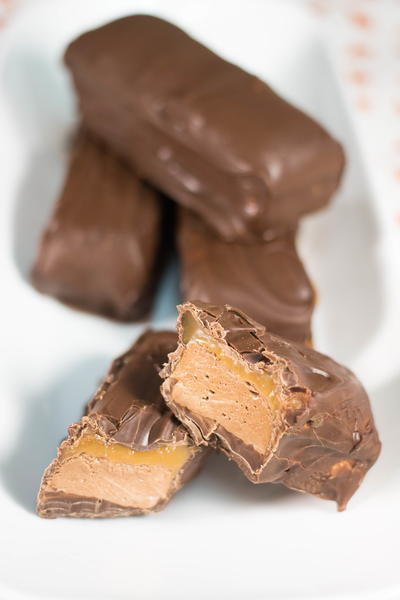 Homemade Milky Way Candy Bars