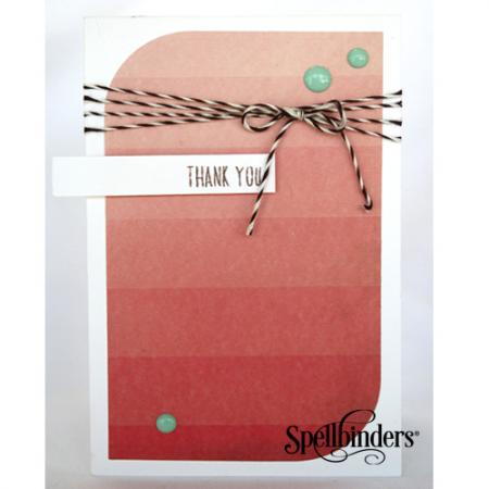 DIY Ombre Thank You Card