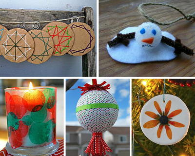 40+ Fun Kids Craft Ideas for Homemade Christmas Decorations