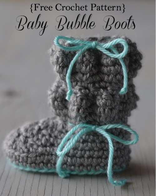 Beautiful Bubble Baby Booties