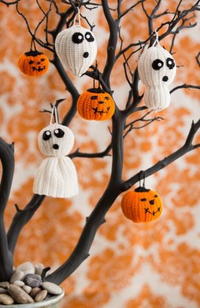 Cute Crochet Halloween Ornaments