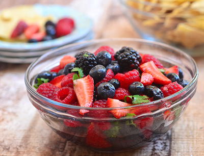 Berry Salsa with Honey Lime Dressing