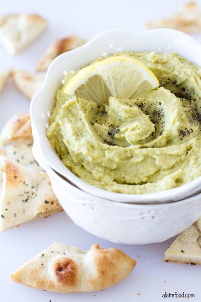 Lemon Pepper Avocado Hummus