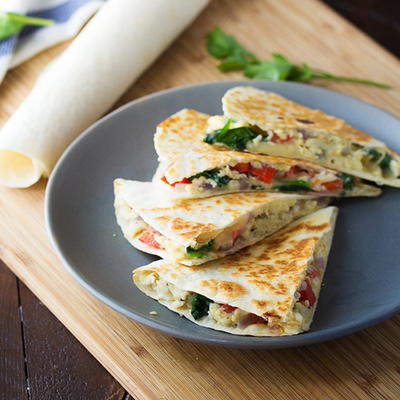 Make-Ahead Veggie Breakfast Quesadillas