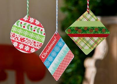 Washi Tape Ornaments