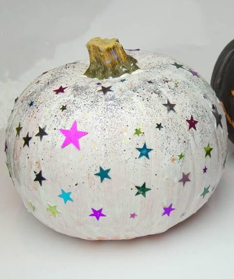 Shiny Painted Pumpkins