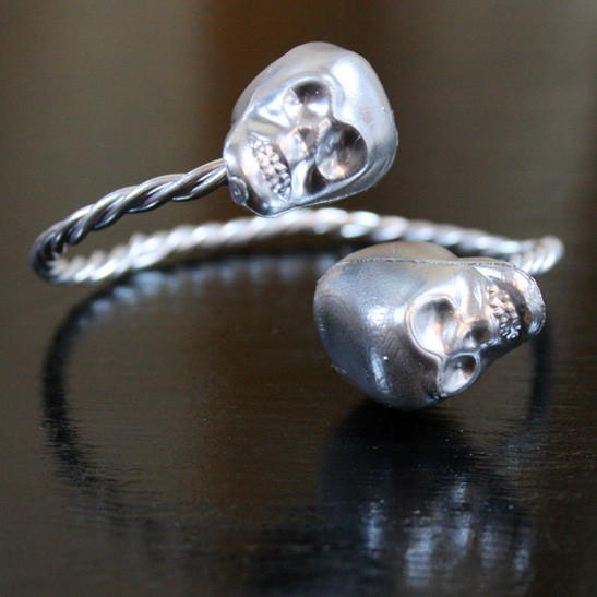 High-Fashion-Inspired Skull Bangle