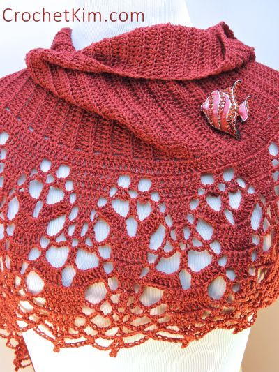 Apple Cinnamon Crochet Shawl