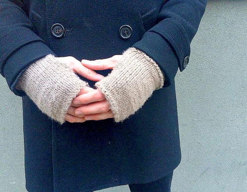 Men's Modern Knit Fingerless Mitts