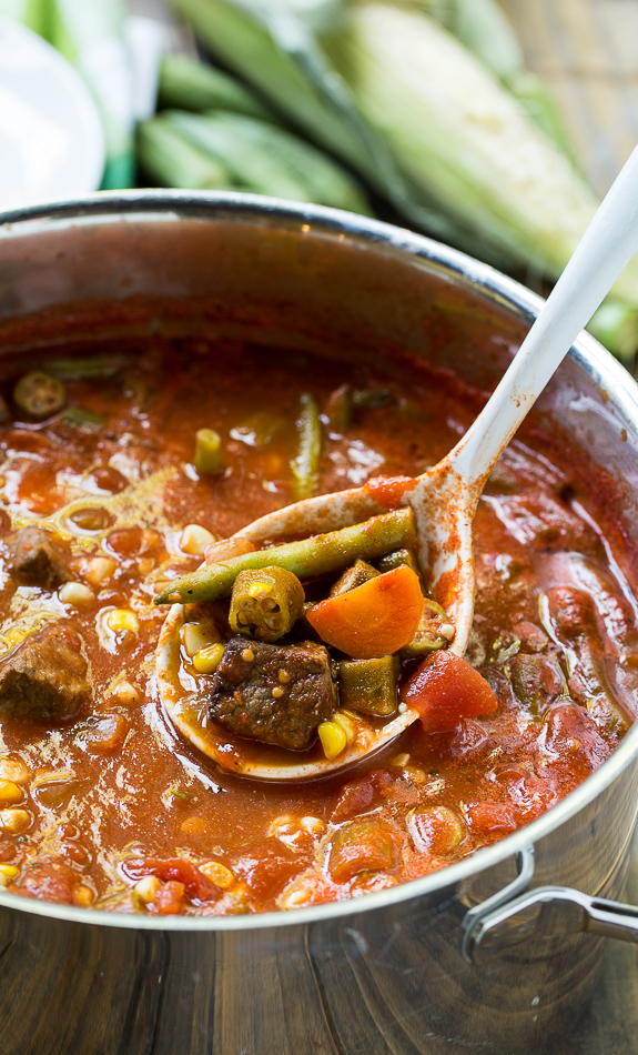 Loaded Vegetable Beef Soup | FaveSouthernRecipes.com