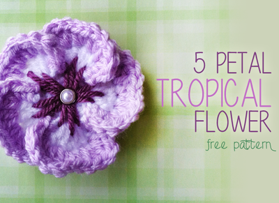 Tropical Flower Crochet Pattern