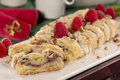 Raspberry Nut Cheese Danish