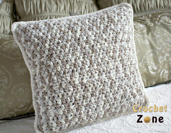 Simple Crochet Pillow Cover Pattern -2 Easy Crochet Stitches