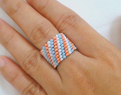 Spirited Peyote Stitch Ring