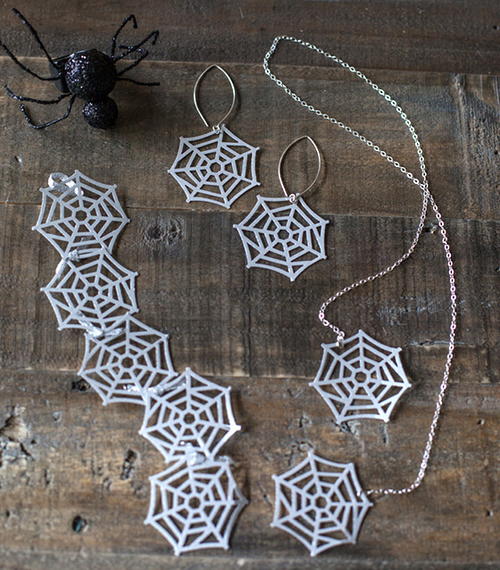 Paper Spider Web Jewelry