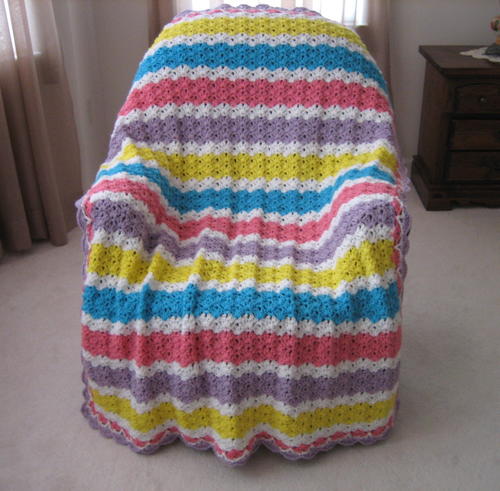 Summers End Glow Crochet Blanket