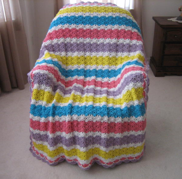 Summers End Glow Crochet Blanket