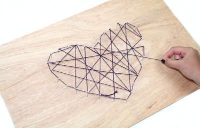 String Art on Wood