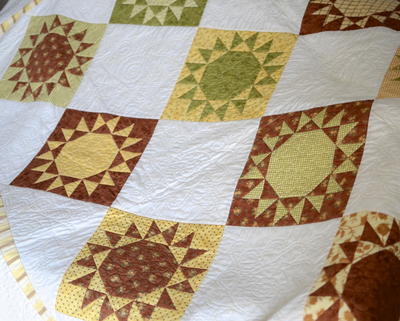 Nutmeg Star Quilt Block