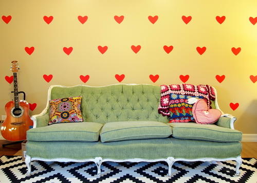 Valentine Heart DIY Wall Decals