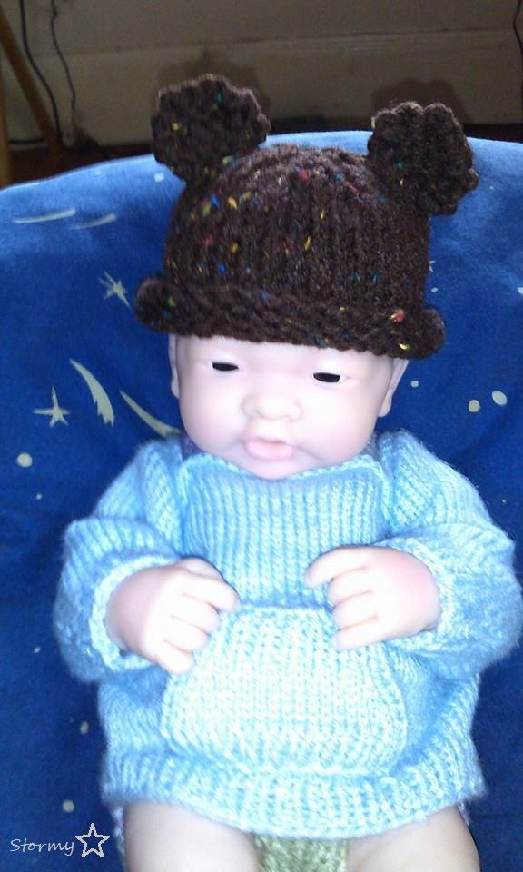 Baby Bear Newborn or Preemie Hat AllFreeKnitting.com