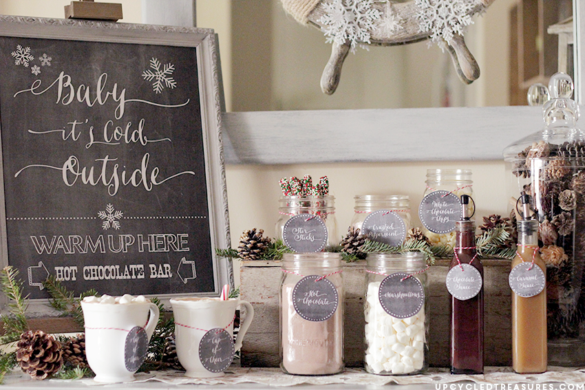 Printable Hot Chocolate Labels | DIYIdeaCenter.com