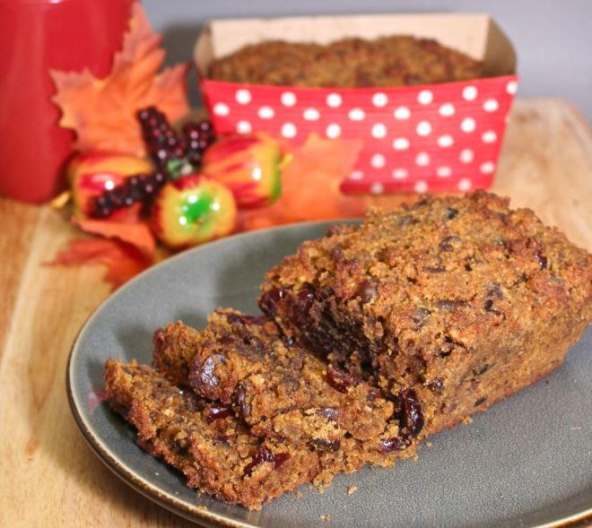 Dark Chocolate Chip Pumpkin Bread 