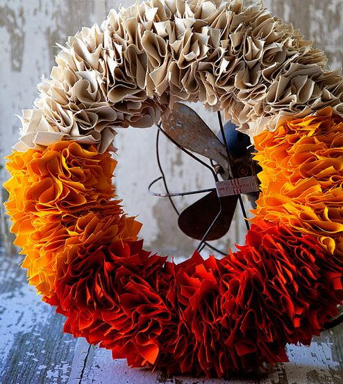 Vivid Color Block Wreath