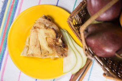German Pancake with Caramelized Pears