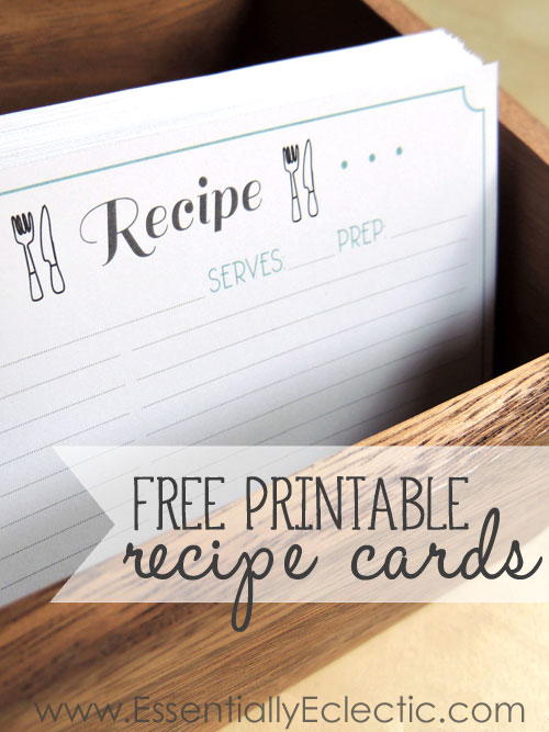Recipe Card Template DIYIdeaCenter Com