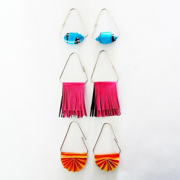 How to make earrings with paper clips